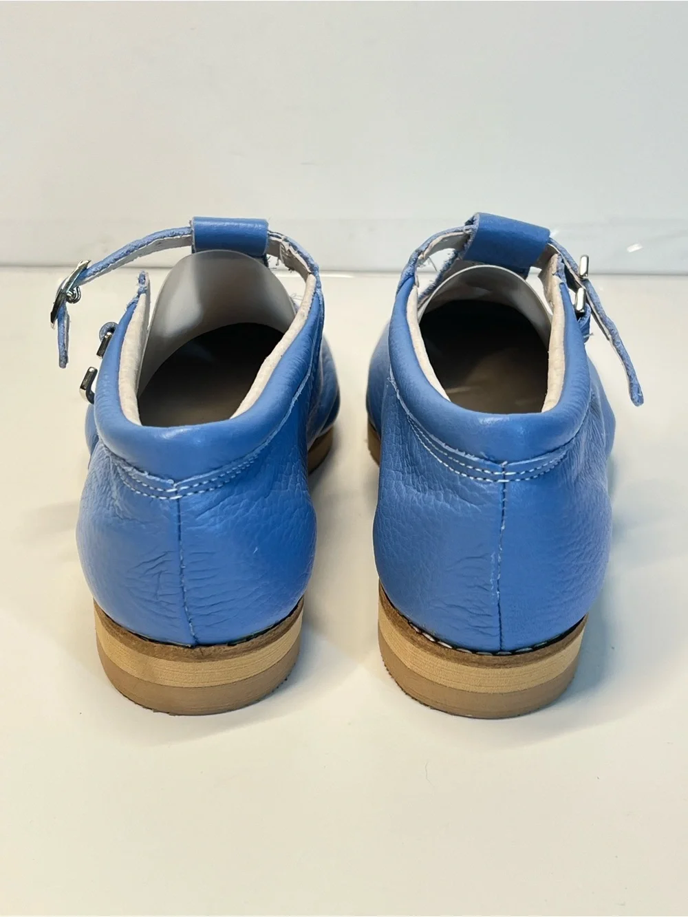 Mon Petit Blue Leather Mary Jane Shoes | Orthopedic Comfort | EU 33 (US Kids 1)
